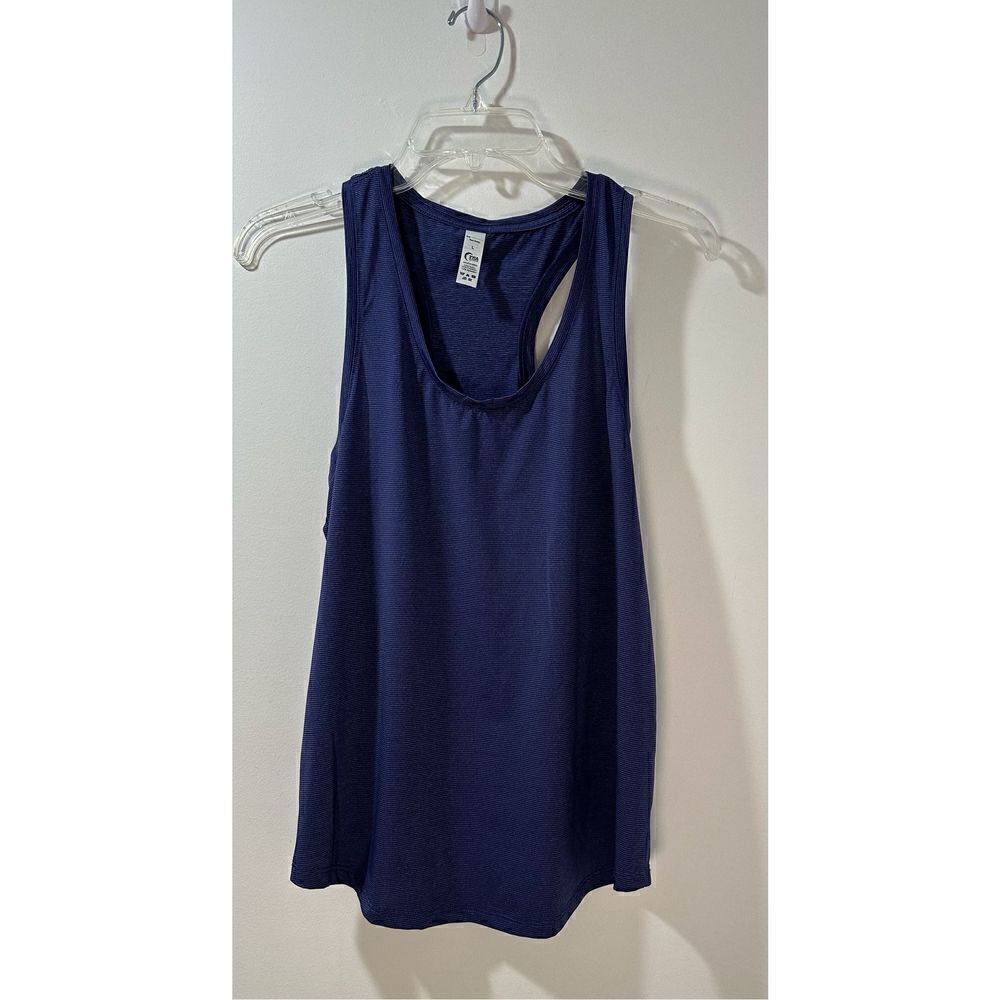 Zyia women’s blue racerback athletic tank top size Large #33-0836